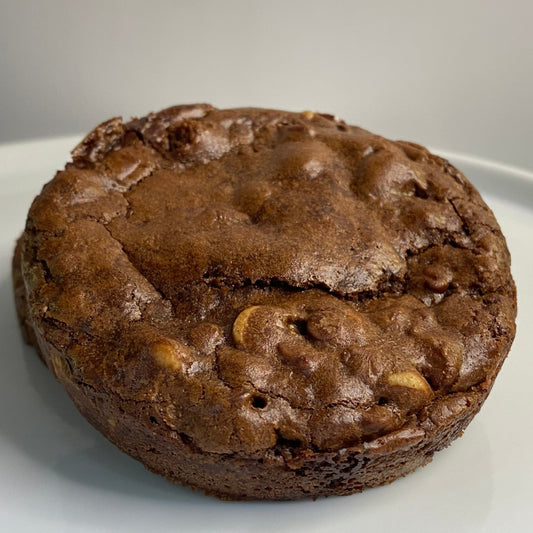 Chocolate Brownie Peanut Butter Cup Stuffed Cookie