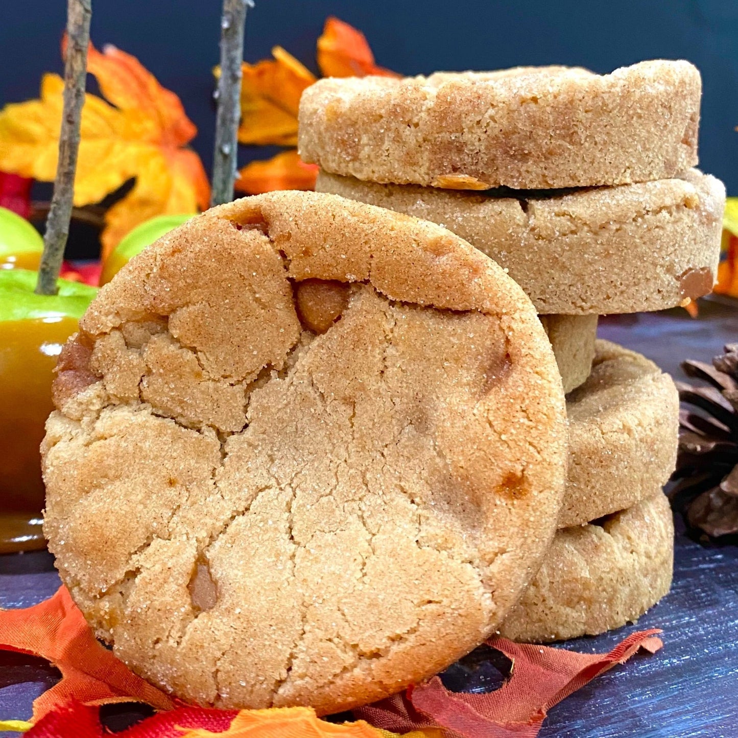 Caramel Apple Cider Cookies